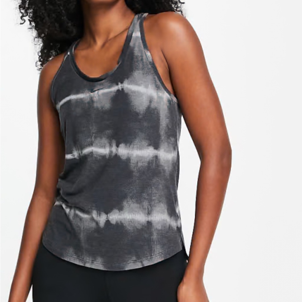 Nike Black and Gray Sleeveless Athletic Tank Top